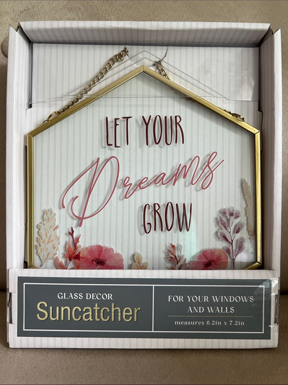 NWT Kohls Glass Decor Suncatcher